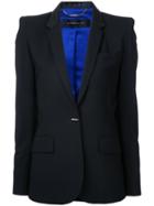 Barbara Bui - Flap Pockets Fitted Blazer - Women - Spandex/elastane/wool - 38, Black, Spandex/elastane/wool