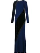 Stella Mccartney 'antoinette' Diagonal Cut Dress, Women's, Size: 42, Blue, Silk/viscose
