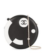 Chanel Vintage Cc Round Shoulder Bag - Black