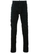 Dsquared2 Cool Guy Distressed Patchwork Jeans - Black