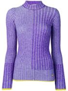 Emilio Pucci Violet Ribbed Wool Jumper - Purple