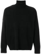 Ami Alexandre Mattiussi Turtle Neck Oversize Fit Sweater - Black