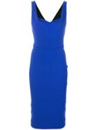 Victoria Beckham Sweetheart Neckline Fitted Dress - Blue