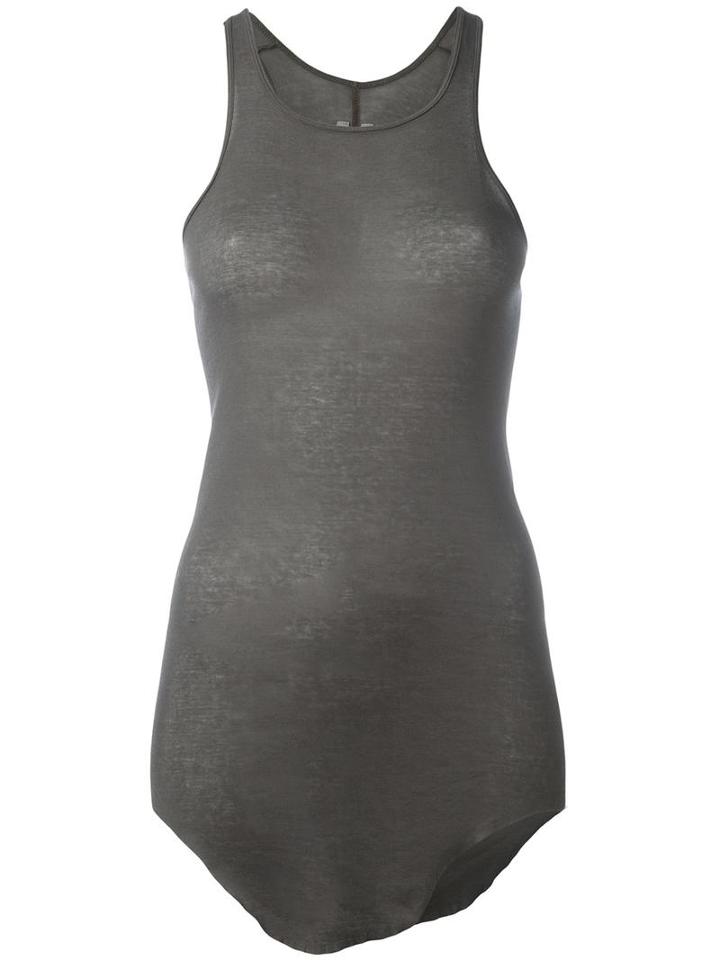 Rick Owens Classic Tank Top, Women's, Size: 46, Grey, Cotton