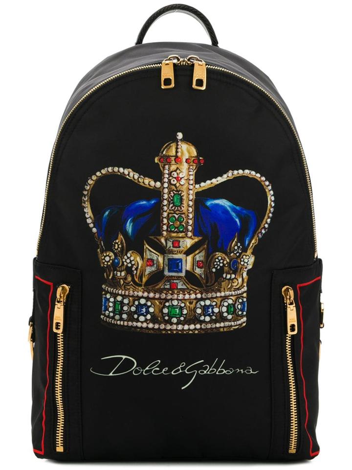 Dolce & Gabbana Crown Backpack - Black