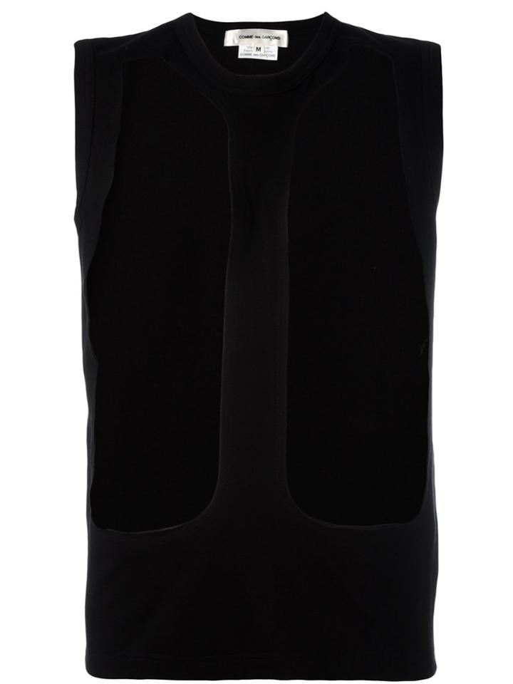 Comme Des Garçons Cut-out Tank Top - Black