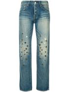 Tu Es Mon Trésor Star Charm Jeans Short Length - Blue