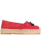 Chiara Ferragni Flirting Espadrilles, Women's, Size: 38, Pink/purple, Leather/cotton