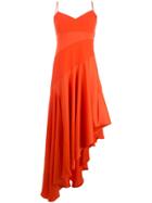 Nicholas Paneled Asymmetric Hem Dress - Orange