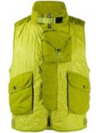 Cp Company Multi-pocket Gilet - Green