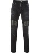 Philipp Plein 'slow Motion' Skinny Jeans, Men's, Size: 33, Black, Cotton/spandex/elastane