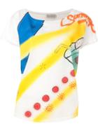 Faith Connexion Printed T-shirt, Women's, Size: Medium, White, Cotton