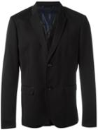 Diesel Button Up Blazer, Men's, Size: 48, Black, Polyester/viscose/cotton/viscose
