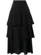 Stella Mccartney Tiered Ruffled Skirt - Black