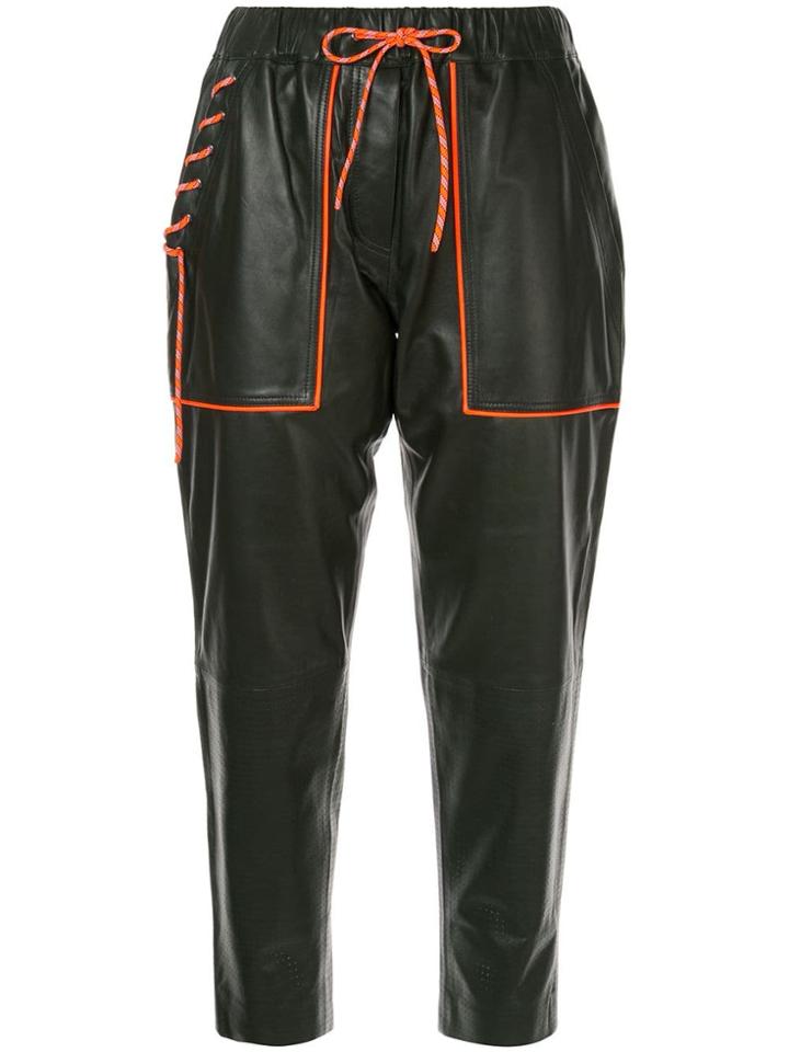 Mira Mikati Contrast Trim Trousers - Green