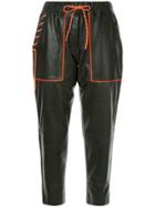 Mira Mikati Contrast Trim Trousers - Green