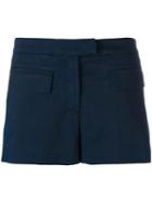 Dondup Flap Pockets Shorts, Women's, Size: 40, Blue, Cotton/spandex/elastane