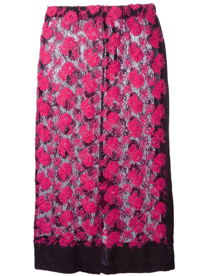 Comme Des Garcons Vintage Sheer Knit Lace Skirt