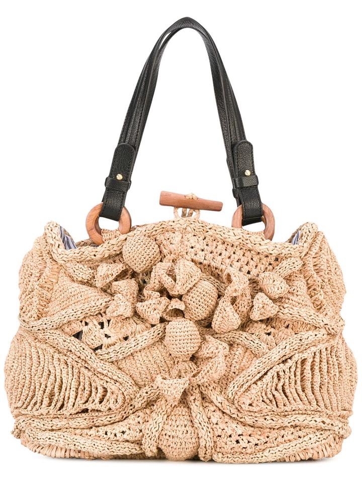 Jamin Puech - Straw Bag - Women - Raffia/leather - One Size, Brown, Raffia/leather