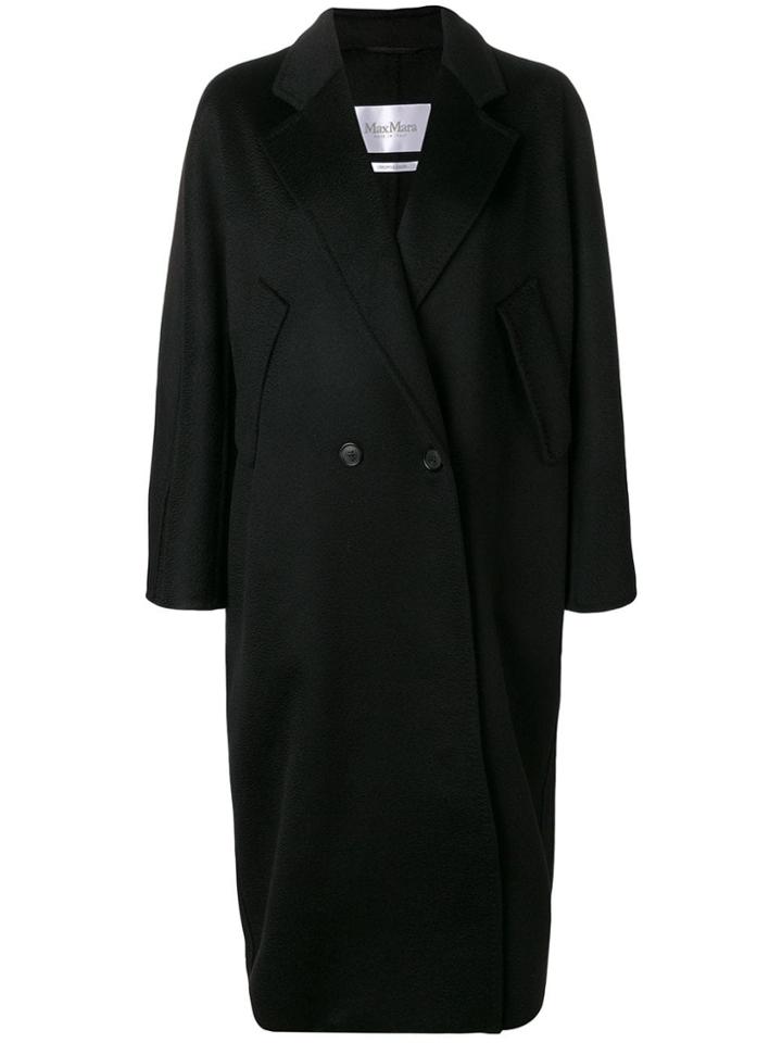 Max Mara Zelig Oversized Coat - Black
