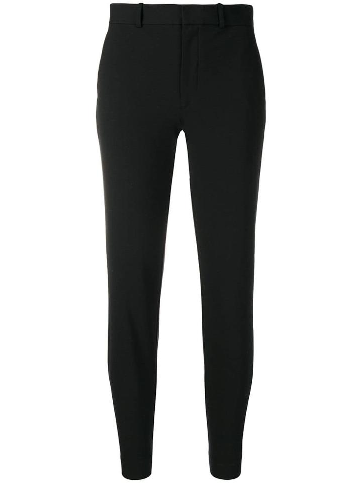 Polo Ralph Lauren Cropped Skinny Trousers - Black