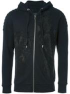 Philipp Plein Strass Embellished Zipped Hoodie