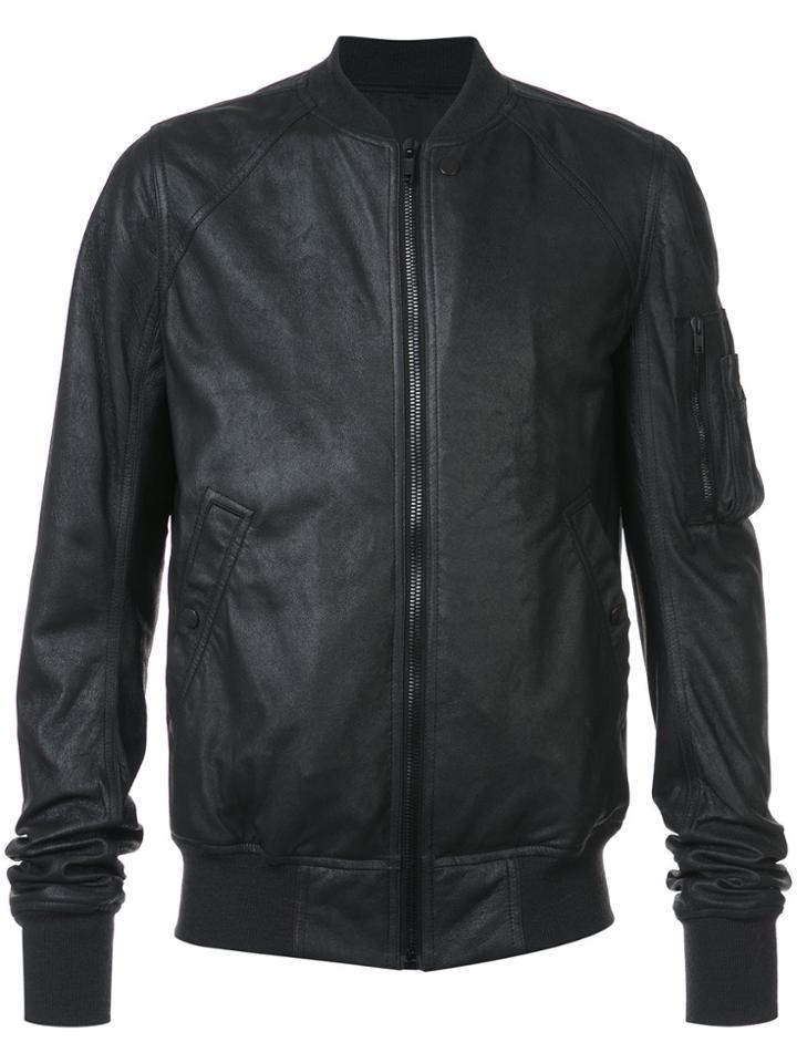 Rick Owens Flight Zipped Jacket - Black