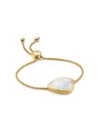 Monica Vinader Siren Nugget Cocktail Chain Moonstone Bracelet - Gold