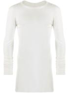 Rick Owens Long Length Sweater - White
