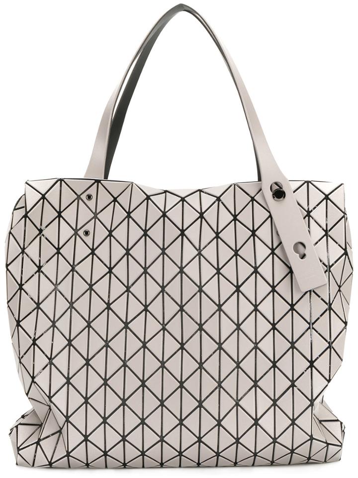 Bao Bao Issey Miyake Patterned Tote Bag - Grey