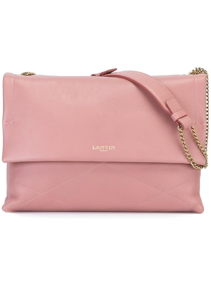 Lanvin Large 'sugar' Shoulder Bag, Women's, Pink/purple