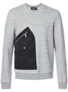 Dsquared2 - Pocket Patch Sweater - Men - Cotton - S, Grey, Cotton