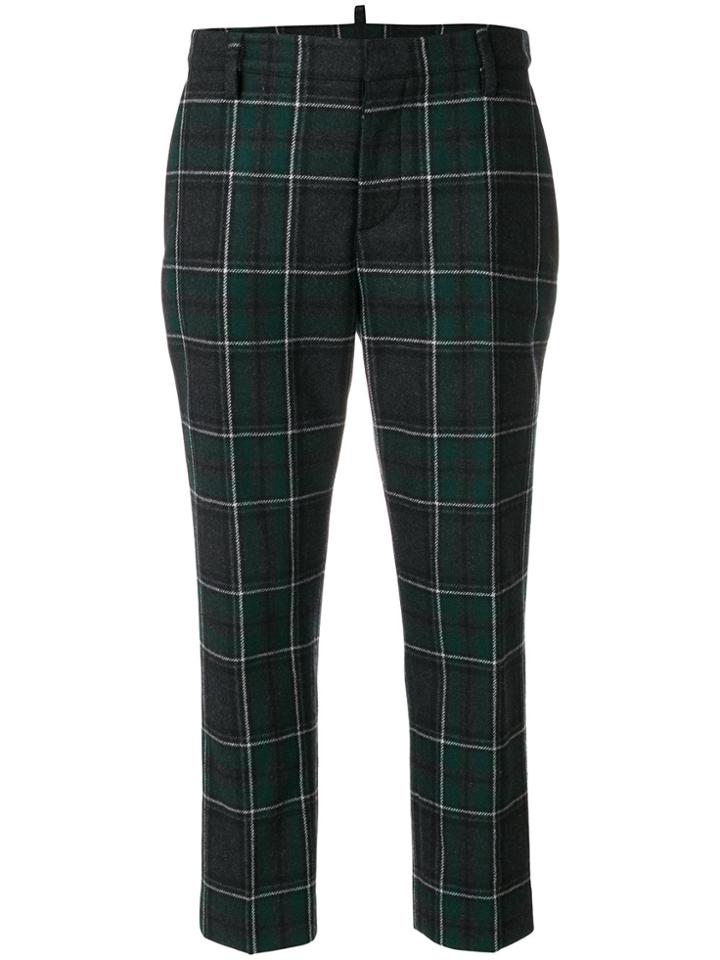 Dsquared2 Checked Trousers - Green