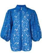 Ganni Everdale Lace Shirt - Blue