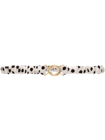 Ca & Lou Smoky Belt - White