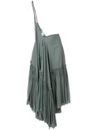 Hache Flared Maxi Skirt - Grey
