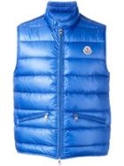 Moncler Gui Padded Gilet, Size: 4, Blue, Polyamide/feather Down