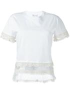 Red Valentino Lace Detail T-shirt