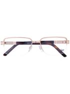Cazal Rectangle Frame Glasses - Brown