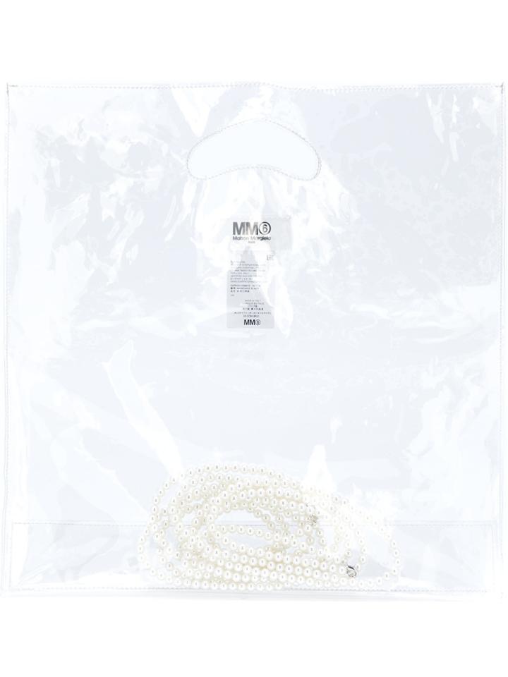 Mm6 Maison Margiela Transparent Tote Bag - Nude & Neutrals