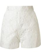 Martha Medeiros High Waist 'marescot' Lace Shorts - White