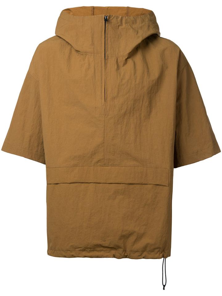 En Route - Zipped Neck Hooded Jacket - Men - Nylon - 2, Beige, Nylon
