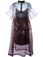 Mother Of Pearl (white) Floral Print Sheer Dress, Women's, Size: Small, Silk