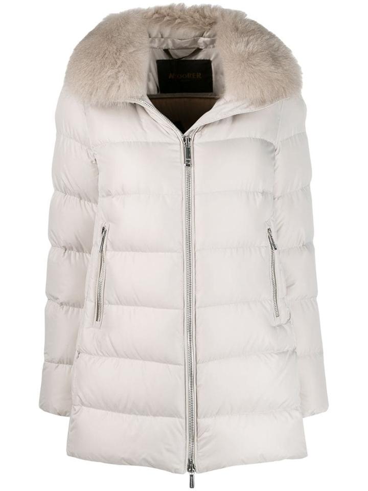 Moorer Dorado Padded Coat - Neutrals
