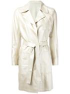 Sylvie Schimmel Depeche Perlato Coat, Women's, Size: 40, Grey, Lamb Skin
