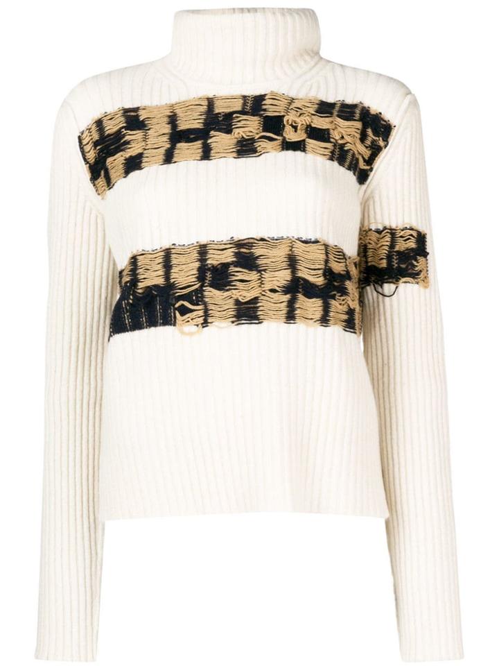 Calvin Klein 205w39nyc Hooded Knit Sweater - Nude & Neutrals