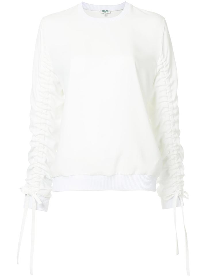 Kenzo Hyper Kenzo Gathered Sleeves Sweatshirt - White