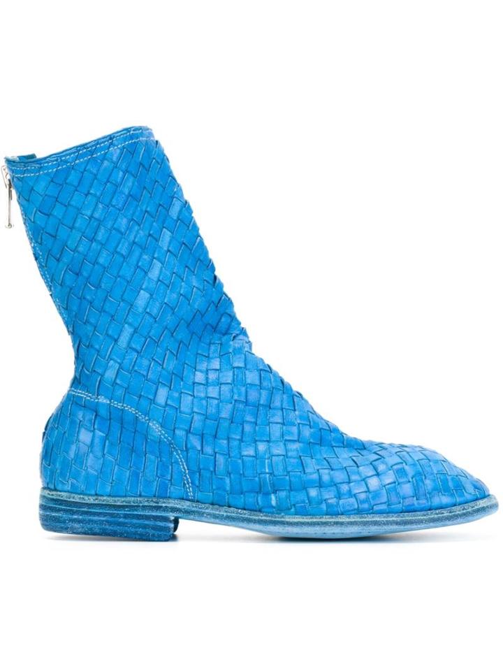 Guidi Zipped Woven Boots