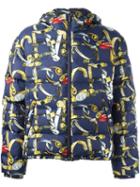 Versace Belt Print Down Jacket