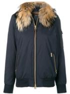 Woolrich Fur Collar Padded Jacket - Blue